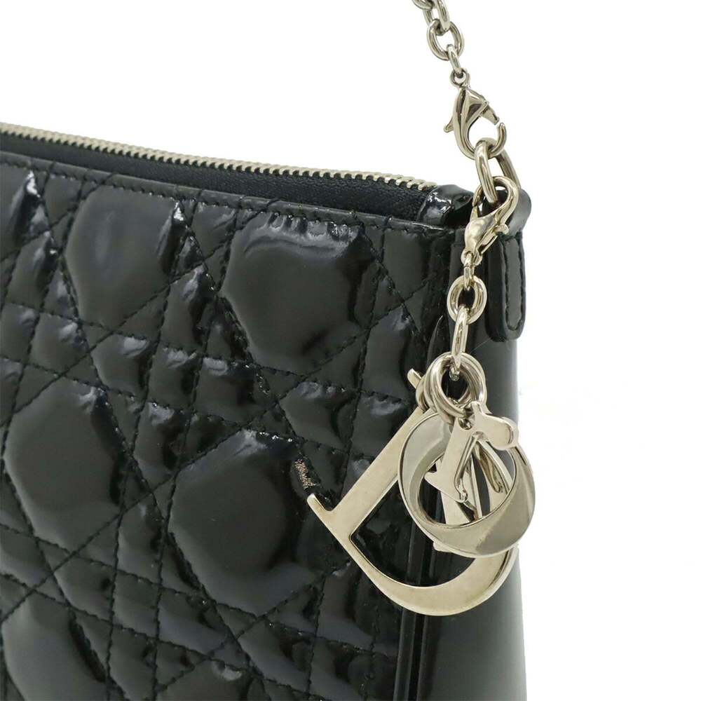 CHRISTIAN DIOR Black Leather Shoulder Bag - Picture 8 of 8